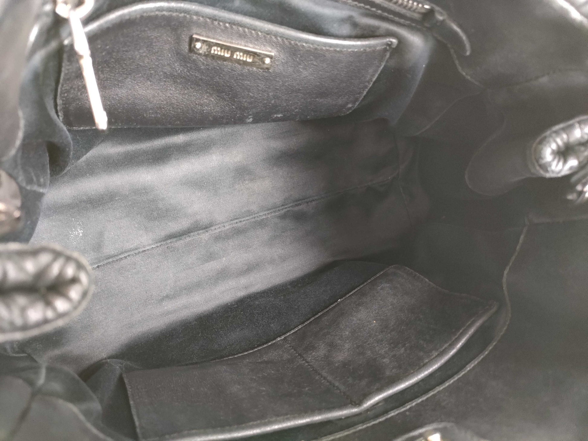 Miu Miu Matelasse Leather Shoulder Bag Tote Bag