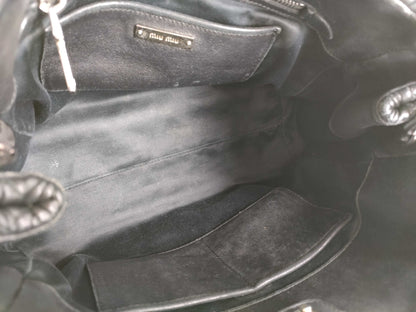 Miu Miu Matelasse Leather Shoulder Bag Tote Bag