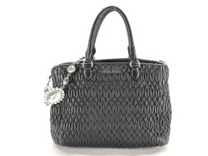 Miu Miu Matelasse Leather Shoulder Bag Tote Bag