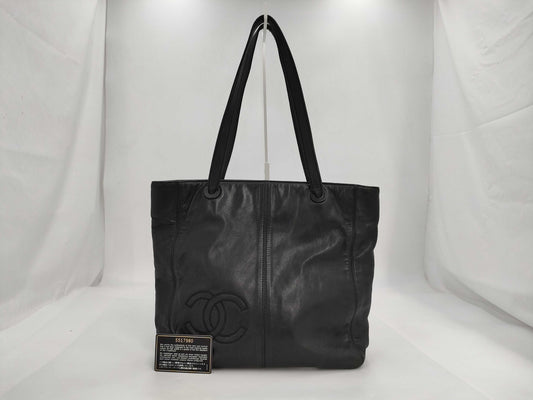 CHANEL Lamb Coco Mark Tote Bag with Seal
