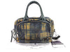 PRADA Canvas x Leather Check Pattern 2-Way Handbag with Strap