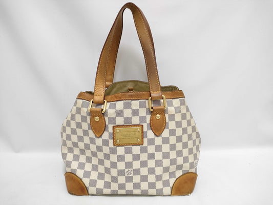 LOUIS VUITTON N51206 Damier Azur Hampstead Tote Bag Handbag