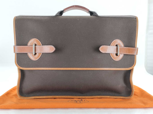 HERMES Buenaventura PM Toile Officier Business Bag