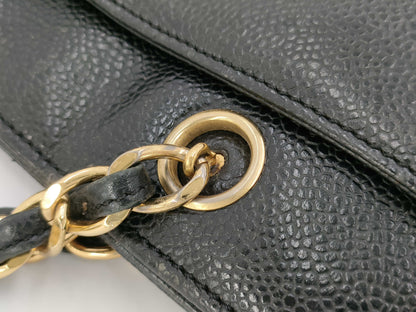 CHANEL Caviar Chain Tote Bag