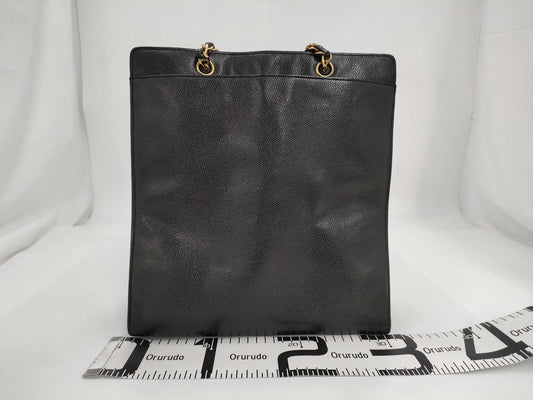 CHANEL Caviar Chain Tote Bag
