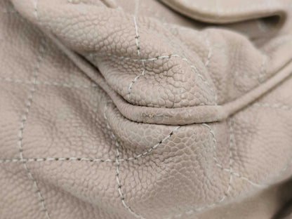 CHANEL Caviar Matelasse Chain Shoulder Bag with Silver Hardware