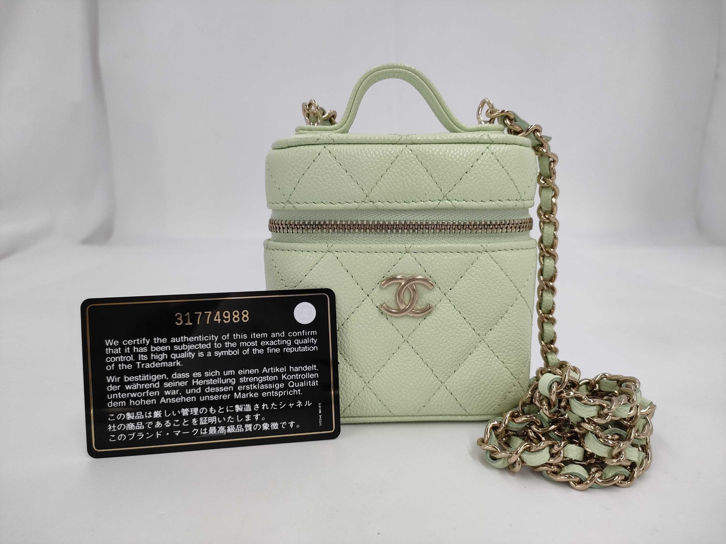 CHANEL Caviar Mini Vanity Bag Shoulder Bag