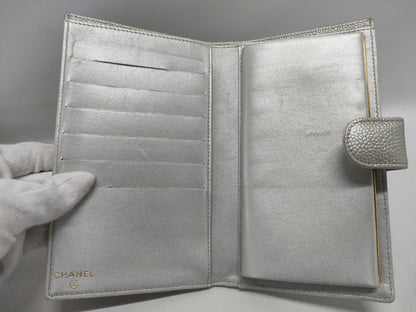 CHANEL Caviar Skin Caviar Coco Mark Wallet