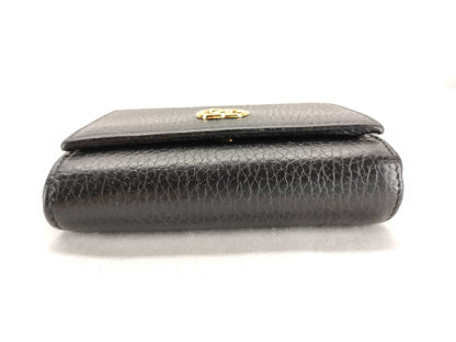 GUCCI GG Marmont Leather Tri-Fold Compact Wallet