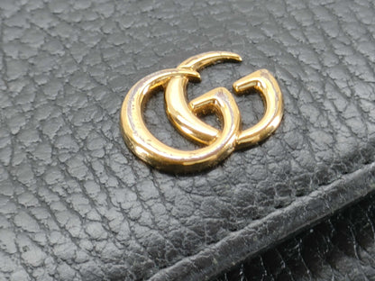 GUCCI GG Marmont Leather Tri-Fold Compact Wallet