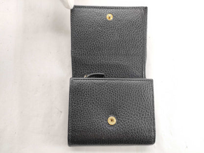 GUCCI GG Marmont Leather Tri-Fold Compact Wallet