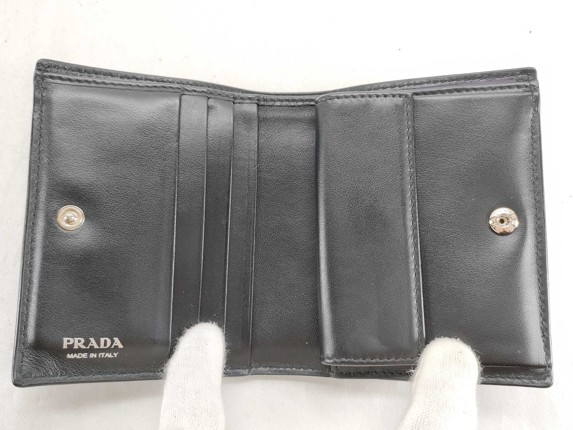 PRADA Leather Bifold Wallet