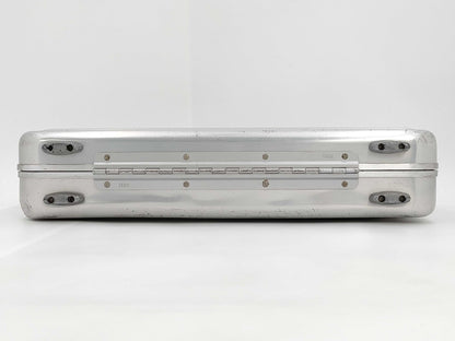 ZERO HALLIBURTON Attache Case Business Bag with Clear Handles, Silver