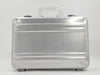 ZERO HALLIBURTON Attache Case Business Bag with Clear Handles, Silver