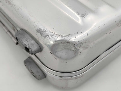 ZERO HALLIBURTON Attache Case Business Bag with Clear Handles, Silver