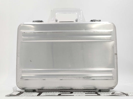 ZERO HALLIBURTON Attache Case Business Bag with Clear Handles, Silver