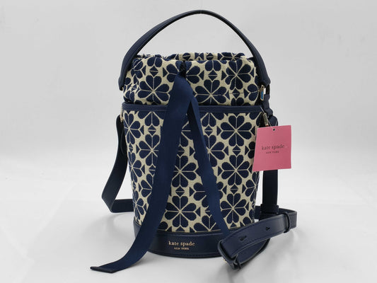 Kate Spade Jacquard Flower Bucket Drawstring Shoulder Bag