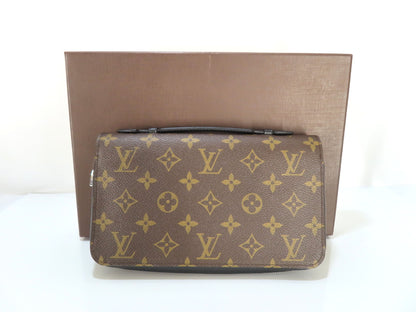 LOUIS VUITTON Monogram Macassar Zippy XL Wallet M61506 CA3185
