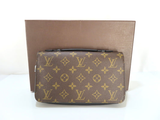 LOUIS VUITTON Monogram Macassar Zippy XL Wallet M61506 CA3185