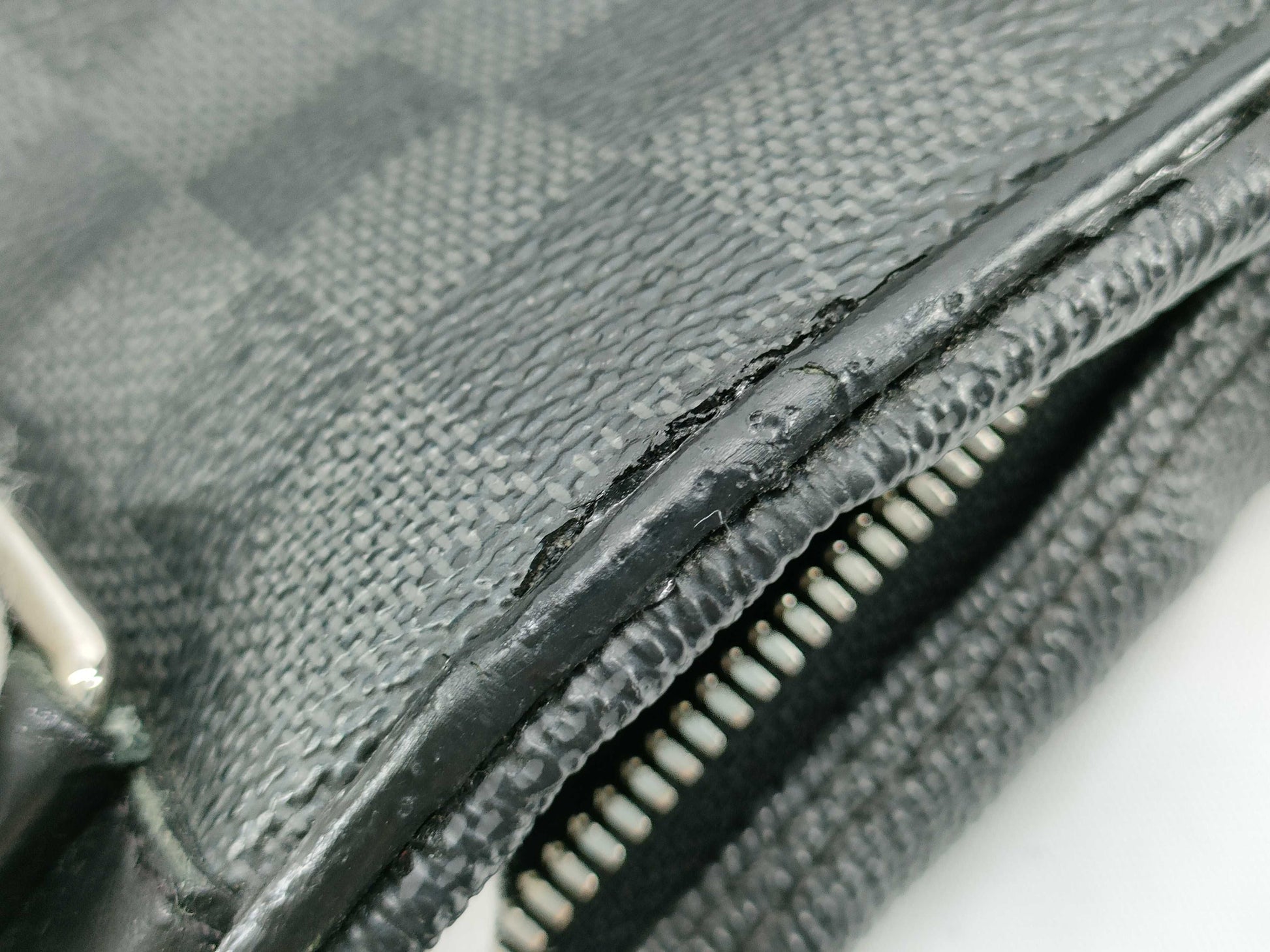 LOUIS VUITTON N41478 Damier Graphite Men's Briefcase, Business Bag BA1132, Tag Missing