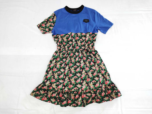 LOUIS VUITTON Dress FHR025RVY Logo Patch Size M Dress