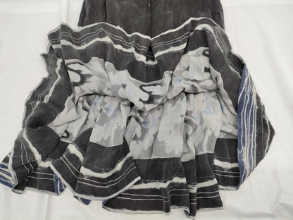 CHANEL Vintage Dress 06P P28235 100% Silk Camellia Button Size 36 Dress