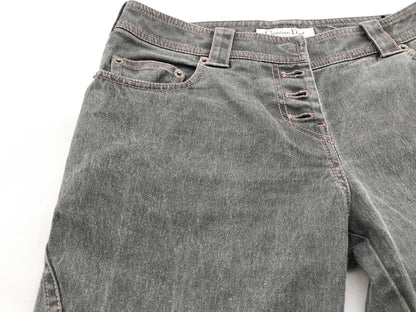 Dior Christian Dior Denim Pants, Galliano Period, Logo Buckle Pants