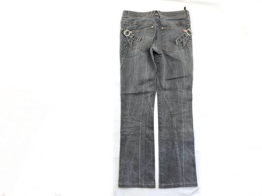 Dior Christian Dior Denim Pants, Galliano Period, Logo Buckle Pants