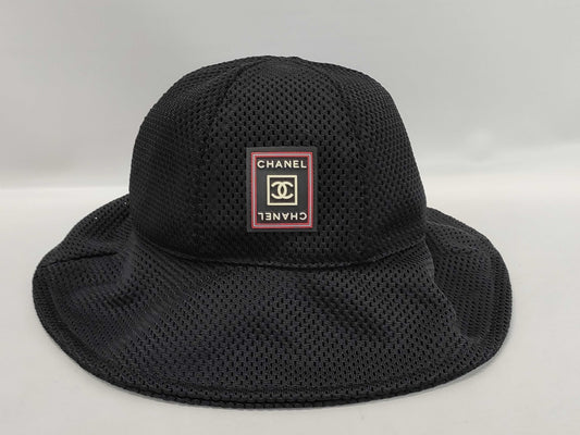 CHANEL Mesh Hat with Coco Mark Logo and Other Accessories