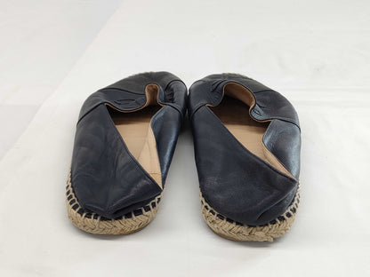 CHANEL Coco Mark Leather Espadrilles G29741 Men's Size 44 Other Shoes