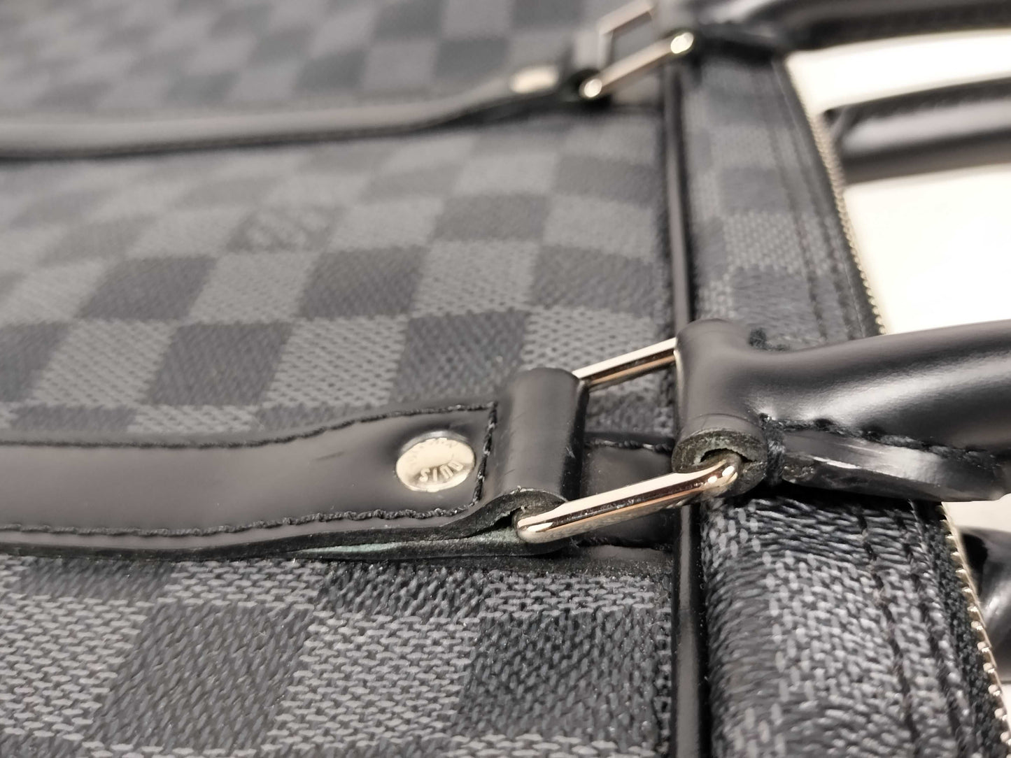 LOUIS VUITTON N41125 Damier Graphite LV Graphite Porte-Document Voyage N41125 BA4110 Business Bag