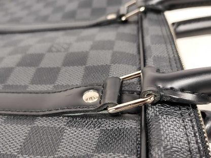 LOUIS VUITTON N41125 Damier Graphite LV Graphite Porte-Document Voyage N41125 BA4110 Business Bag