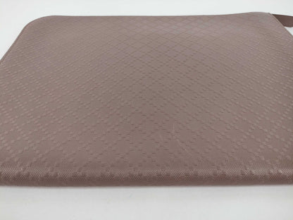 GUCCI Bright Diamante Greige Leather Clutch Bag 368564
