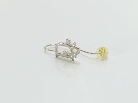 Dior Logo Silver Earrings