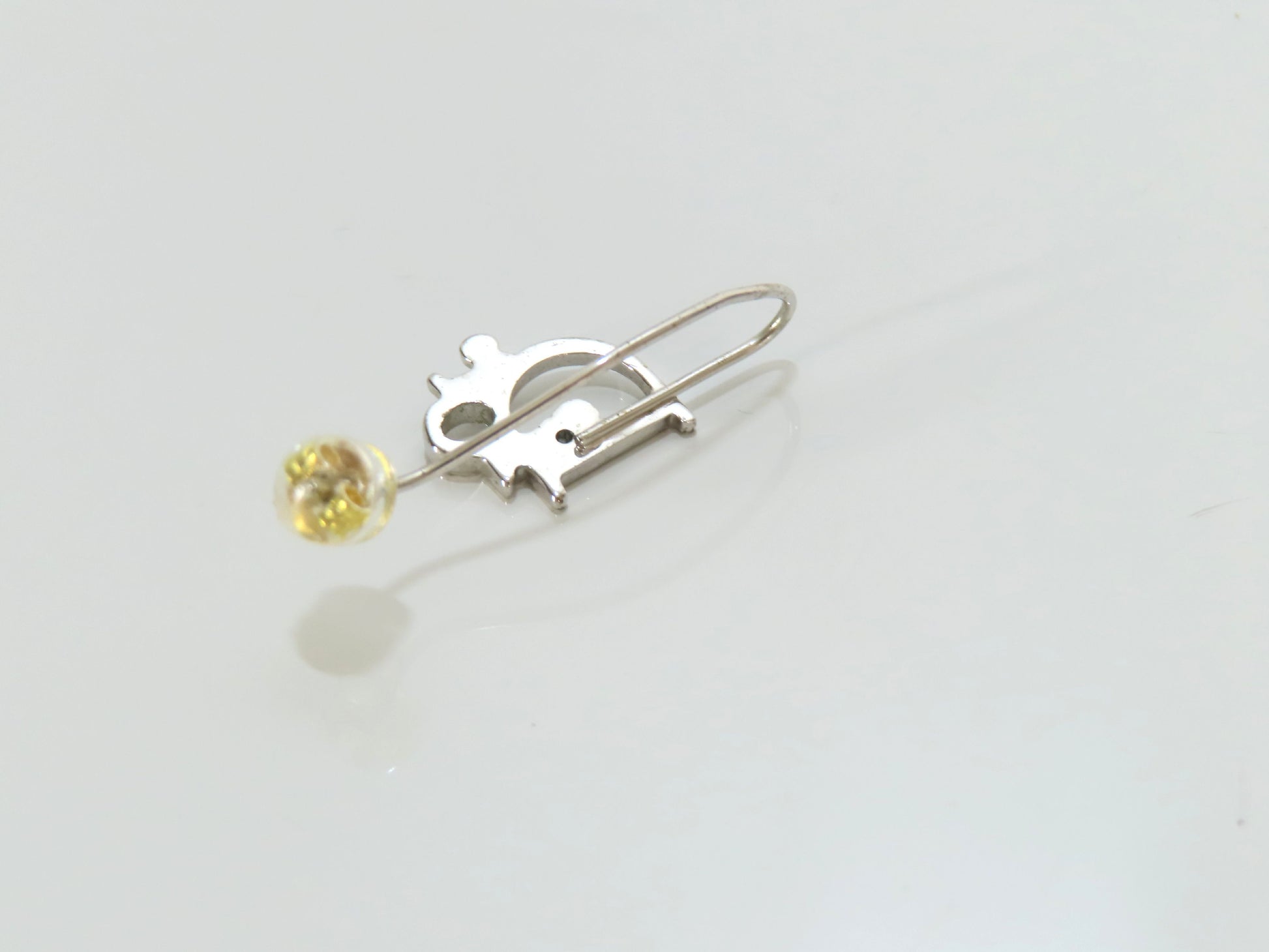 Dior Logo Silver Earrings