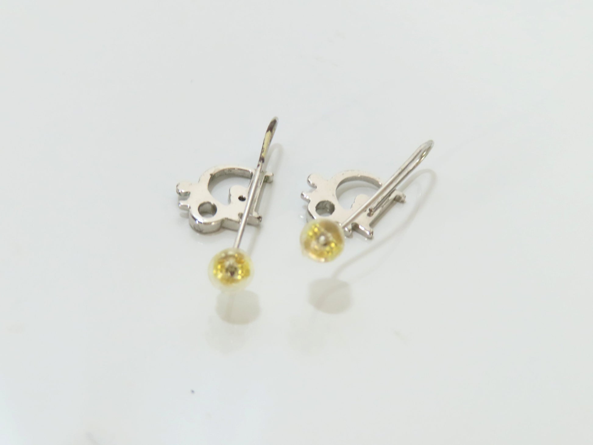Dior Logo Silver Earrings