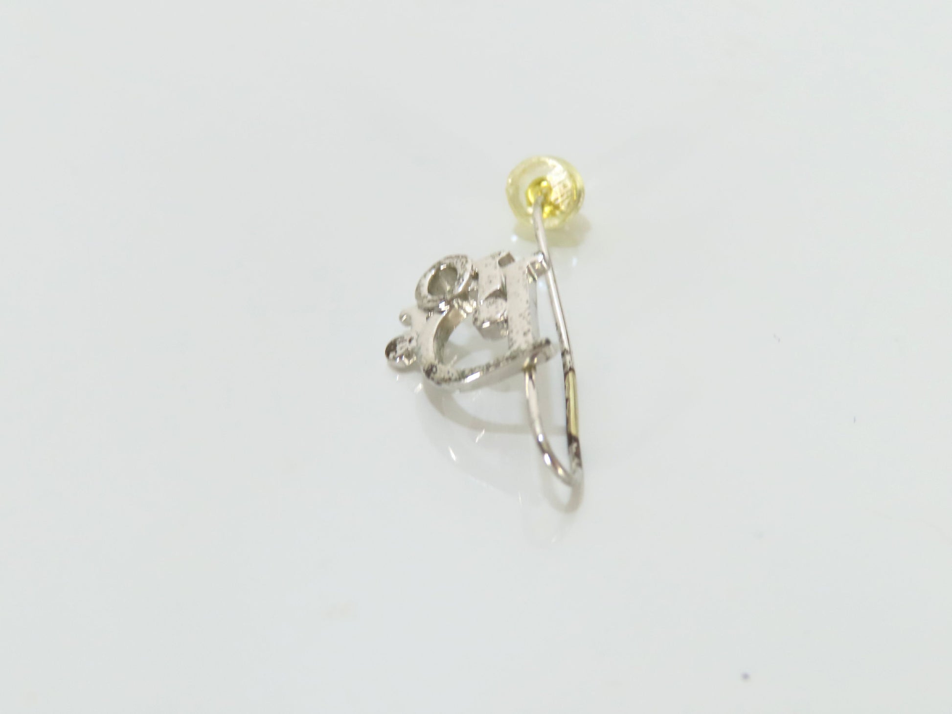 Dior Logo Silver Earrings