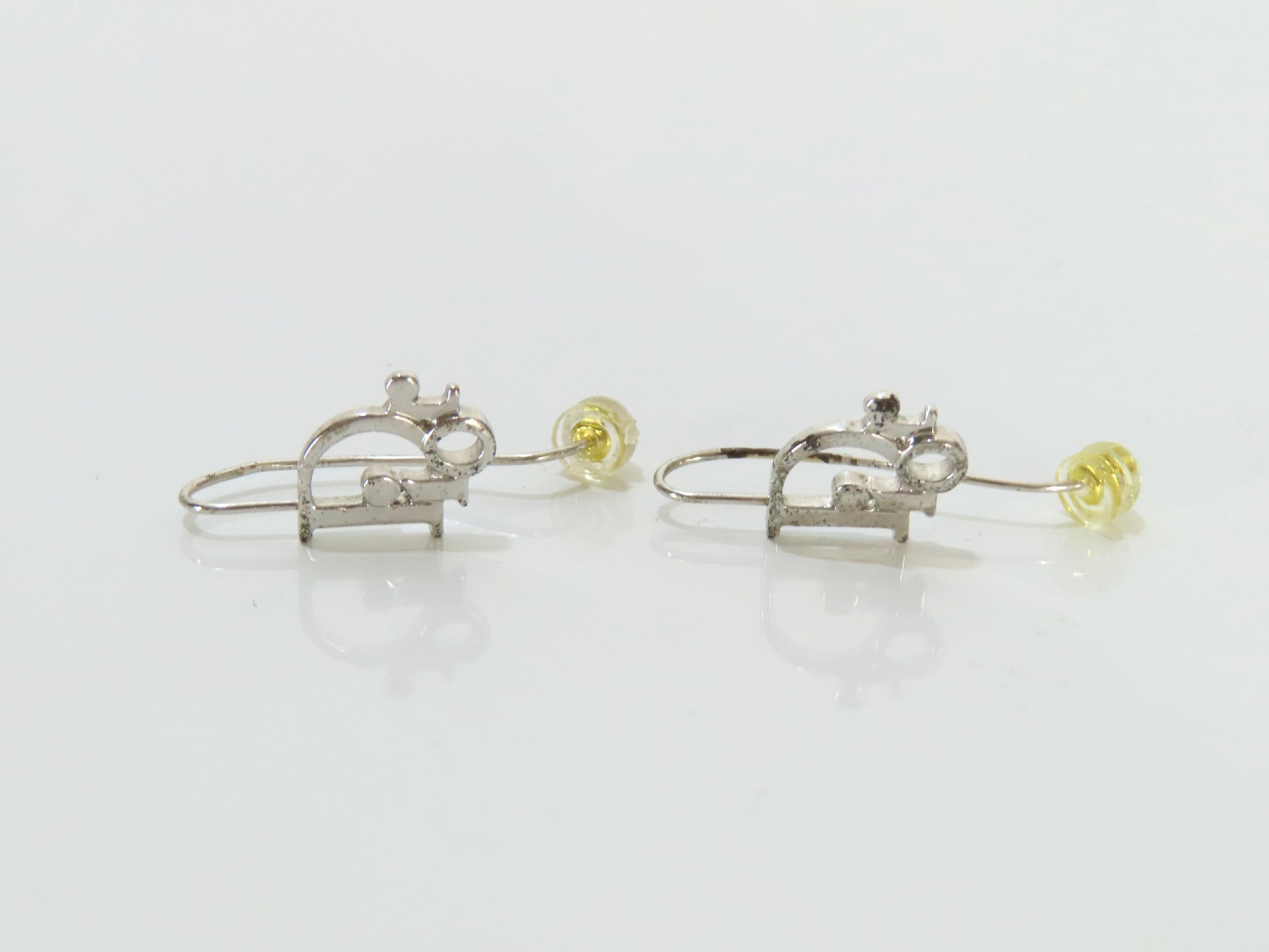 Dior Logo Silver Earrings