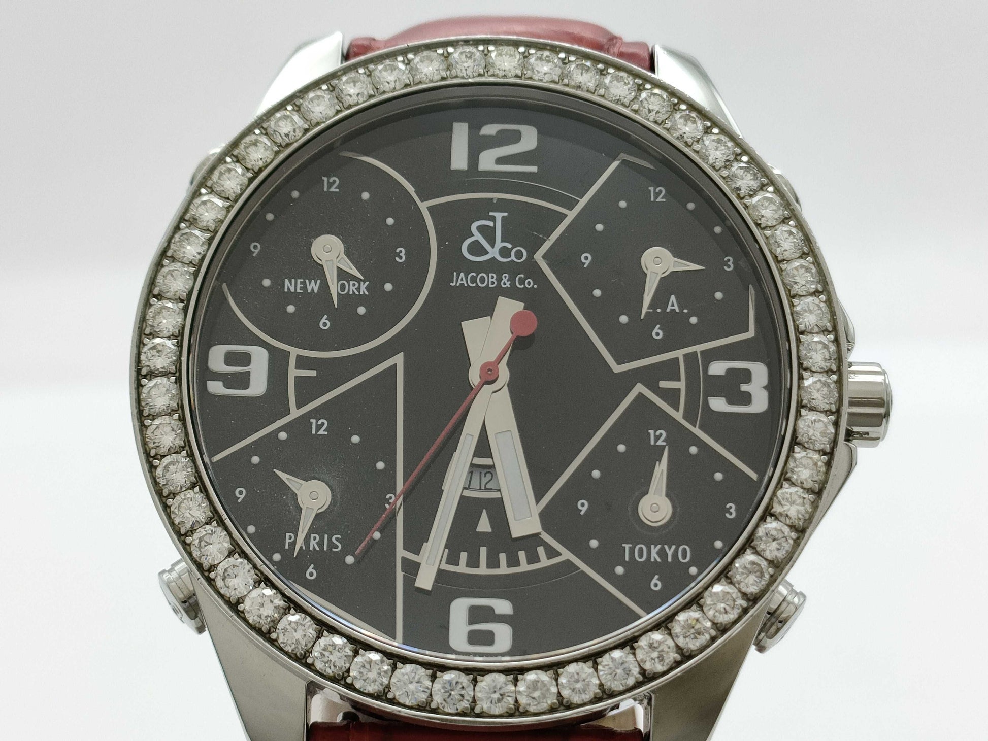 Jacob & Co. Jacob Five Time Zone S5633 Quartz TOKYO Immovable Men's Watch