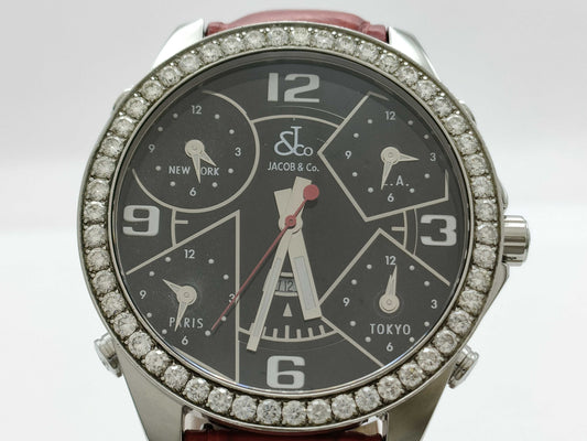 Jacob & Co. Jacob Five Time Zone S5633 Quartz TOKYO Immovable Men's Watch
