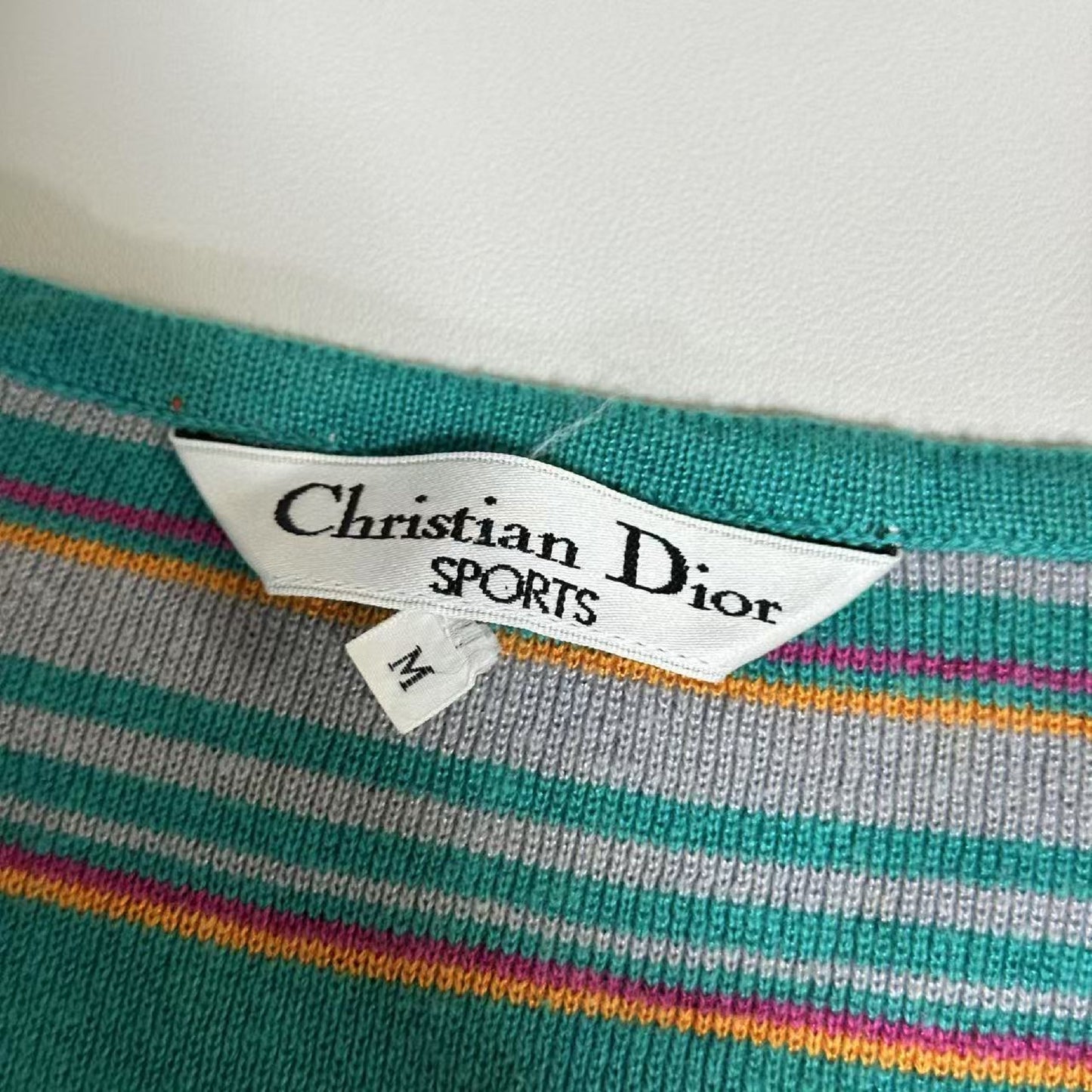 Dior Christian Dior Striped Knit Tops M