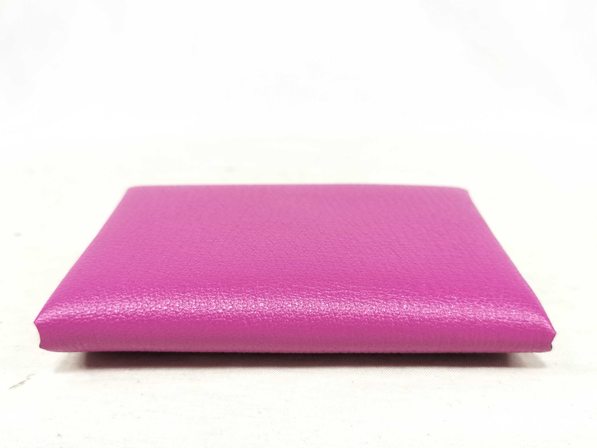 HERMES Calvi Duo Chevre Pink Card Case, Pass Case, Business Card Case