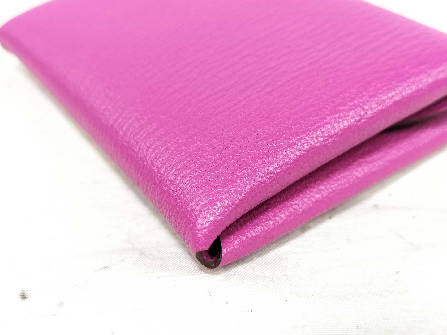 HERMES Calvi Duo Chevre Pink Card Case, Pass Case, Business Card Case