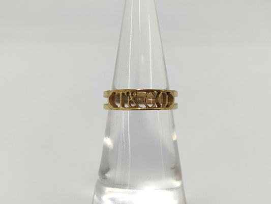 Tiffany & Co. Tiffany & Co. Logo Yellow Gold 750 2.5g Ring 