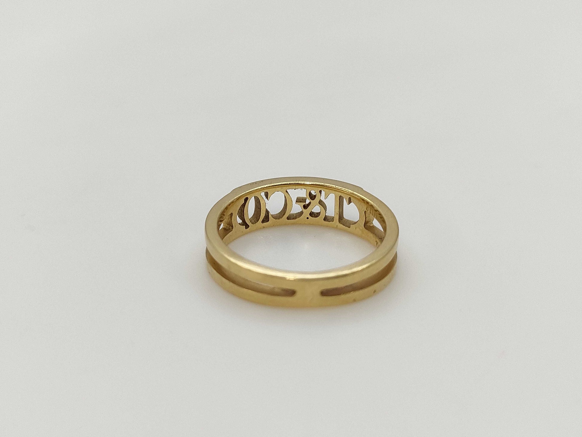 Tiffany & Co. Tiffany & Co. Logo Yellow Gold 750 2.5g Ring 