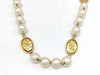 CHANEL GP Faux Pearl Neck Oval Coco Mark 167.9g Necklace