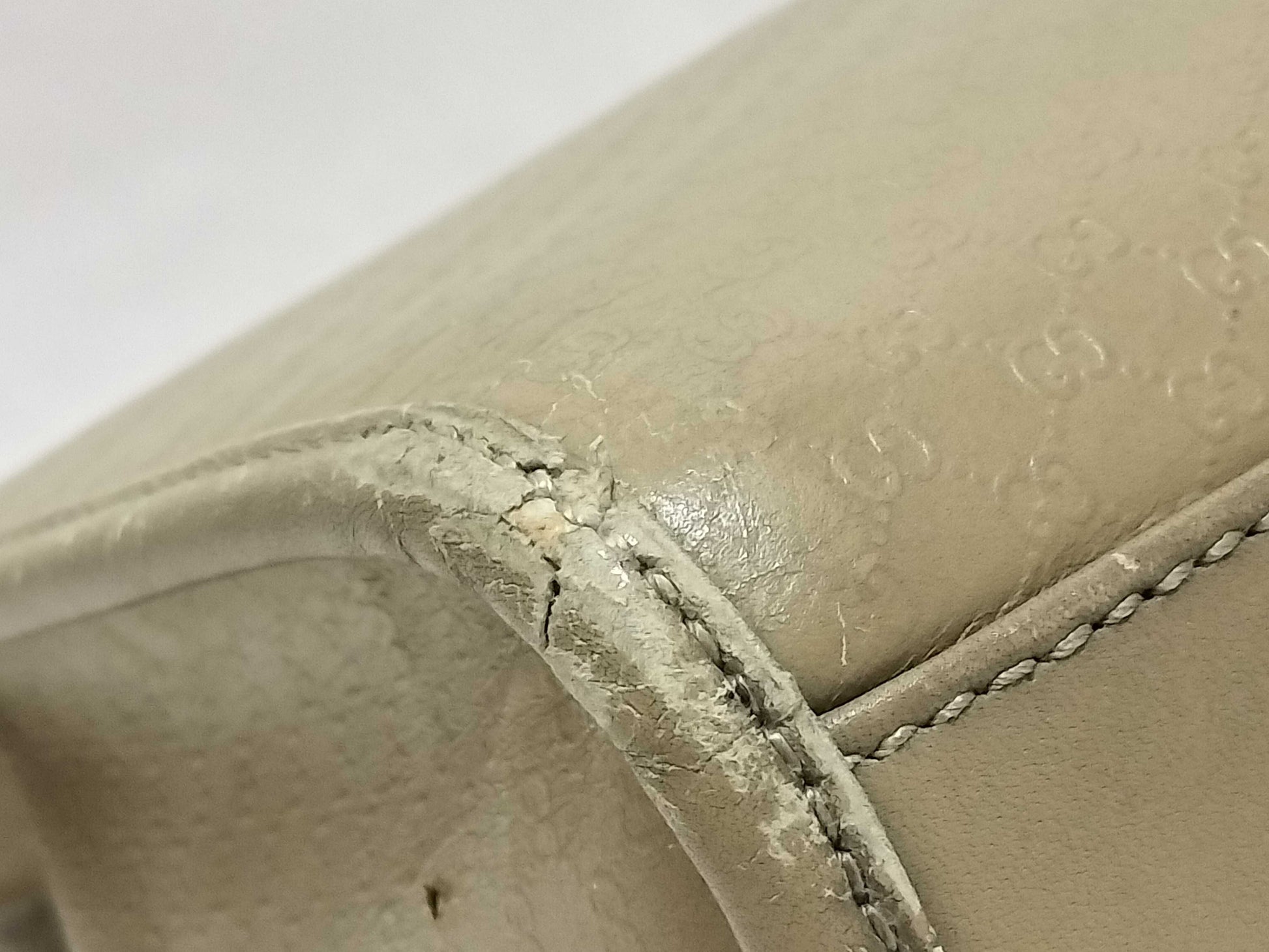 GUCCI Jackie Tote Bag / 002 1065 / Jackie / Micro GG / Leather / Beige Tote Bag