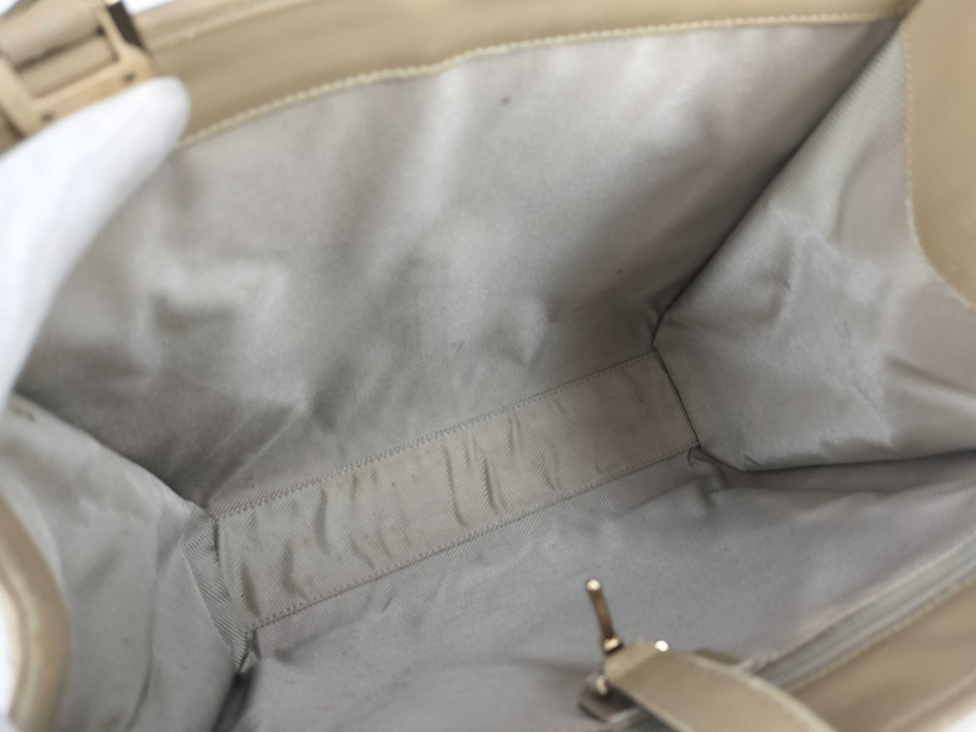 GUCCI Jackie Tote Bag / 002 1065 / Jackie / Micro GG / Leather / Beige Tote Bag