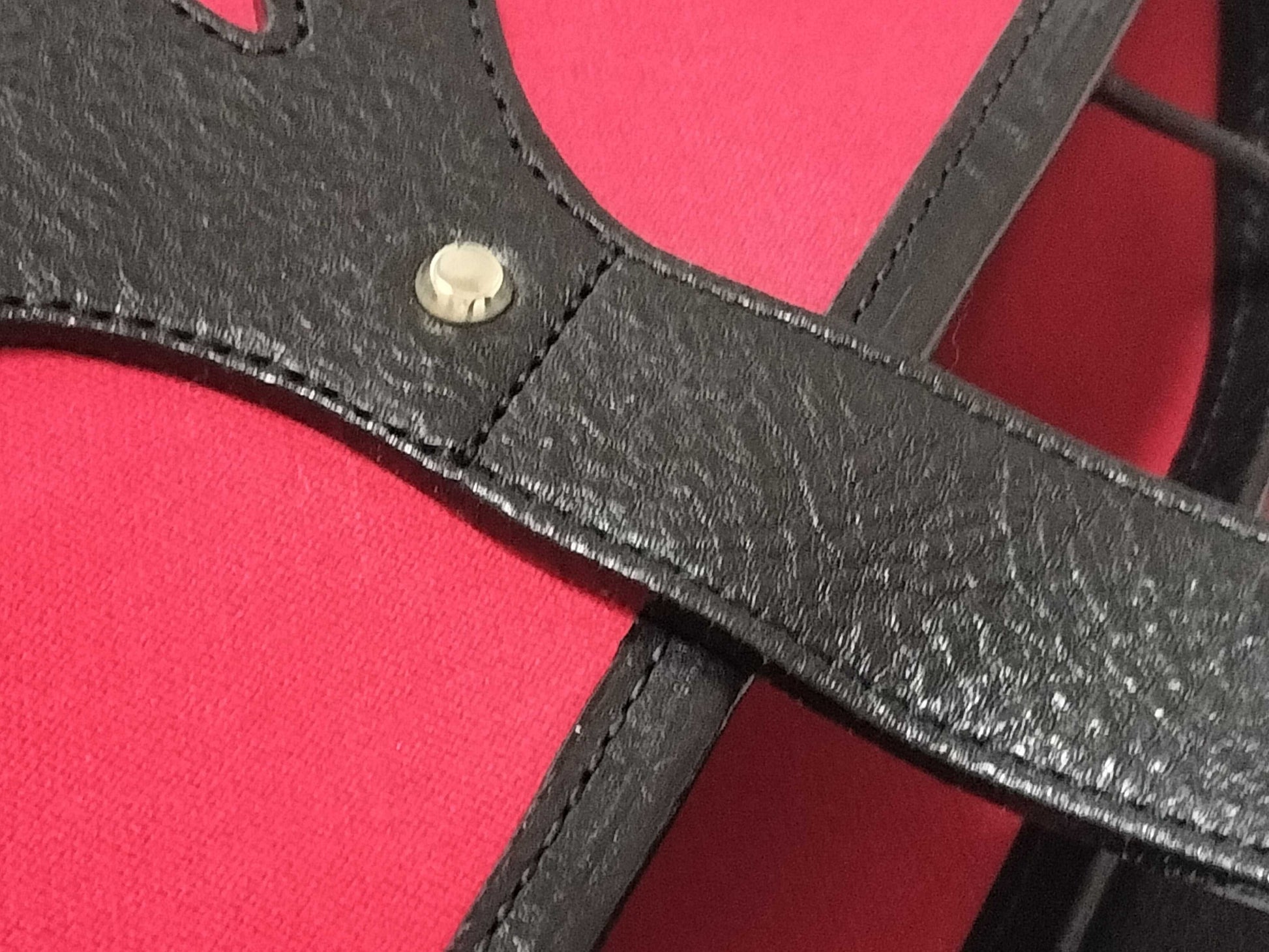 Vivienne Westwood Tote Bag/Tiny Orb/Canvas/Red Tote Bag