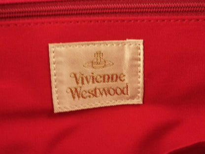Vivienne Westwood Tote Bag/Tiny Orb/Canvas/Red Tote Bag